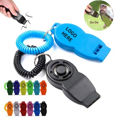 Whistle Keychain Clicker Trainer