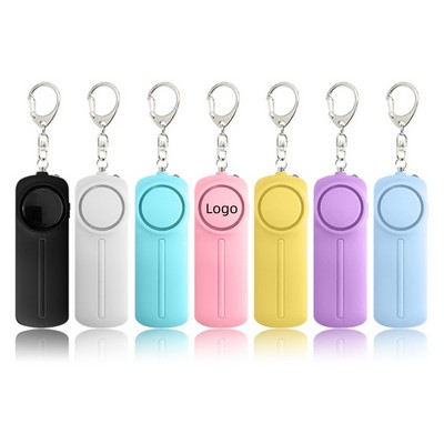 130dB Rechargeable Personal Safety Alarm with LED Light