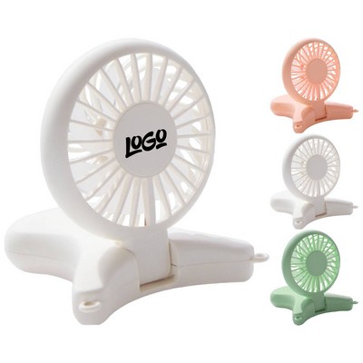 Adjustable USB Rechargeable Mini Neck Fan w/ Lanyard