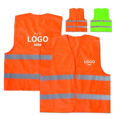 Heat Transfer Polyester Reflective Vest MOQ50