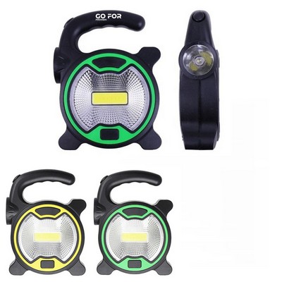 Portable LED Camping Flashlight with Side Torch