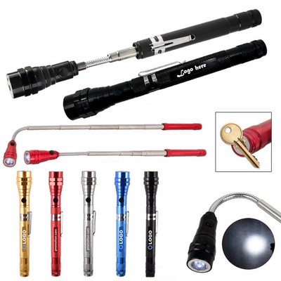 Magnetic Retractable LED Flashlight