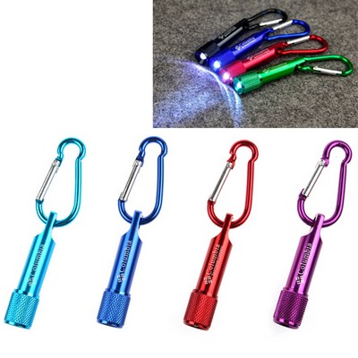 Mini LED Keychain Flashlight with Carabiner