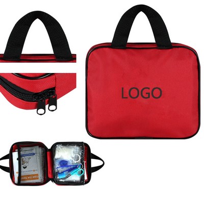 132-Piece Family Emergency Kit 30-In-1 Survival Supplies In Water-Resistant Grab Bag