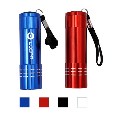 Aluminum 9LED Flashlight