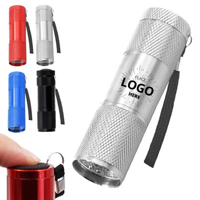 Full Color Aluminum 9LED Flashlight