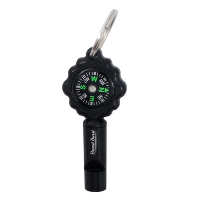 2" 1 Survival Emergency Whistle Compass