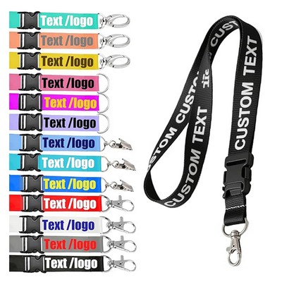 3/4" Imprinted Polyester Lanyard