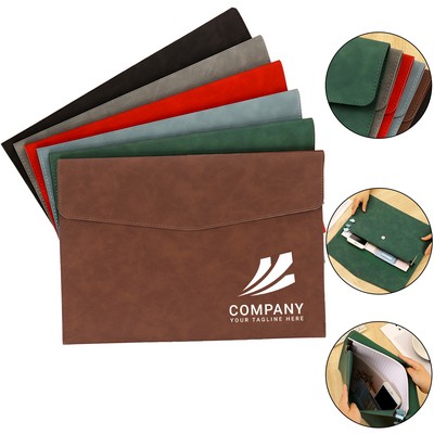 PU Leather A4 Document Pouch