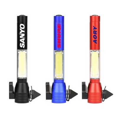 4" 1 COB Light With Window Broker and Seat Belt Cutting